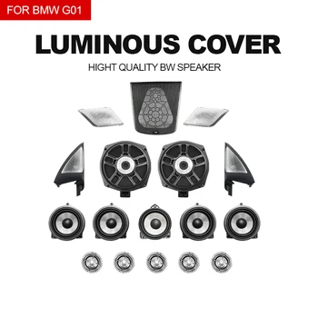 Luminous Speaker Cover For BMW X3 G01 3 Series X4 G02 High Quality Door Panel Loundspeaker Tweeter Subwoofer LED Horns Speakers
