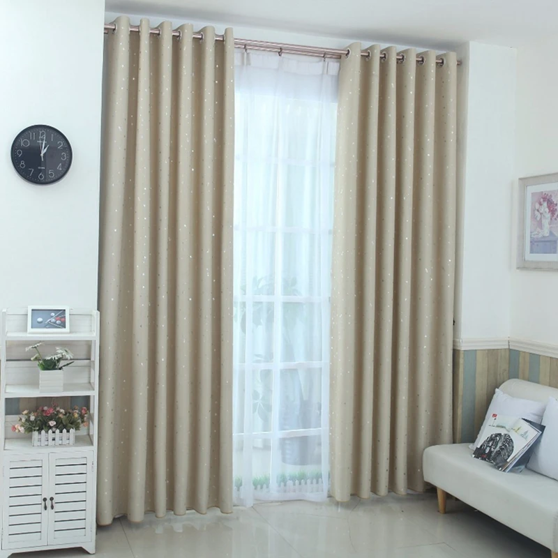 Блестящие детские шторы со звездами для детей мальчиков и девочек спальни