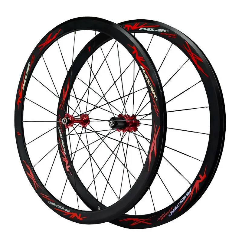 Preise PASAK Rennrad 700C Laufradsatz Abgedichtete Lager 40MM Felge Flache Speichen C V Bremse 11 12 Geschwindigkeit Ultraleicht Fahrrad Rad