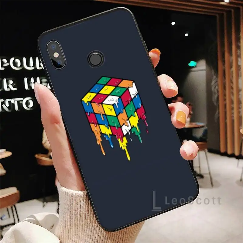 

Rubik's cube Phone Case For Xiaomi Redmi Note 4 4x 5 6 7 8 pro S2 PLUS 6A PRO