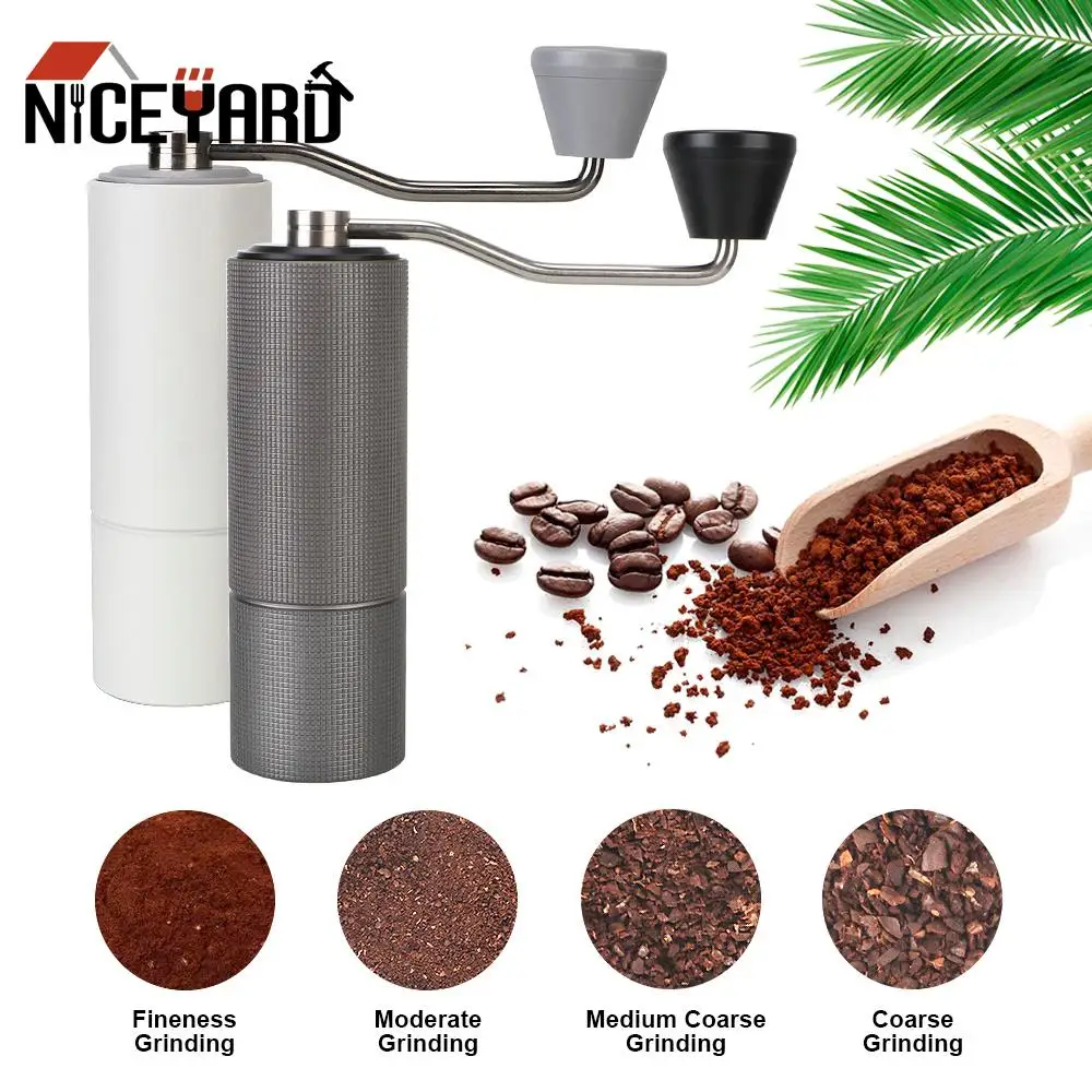 

Coffee Utensils Mini Coffee Milling Manual Coffee Grinder High Quality Aluminum Stainless Steel Burr Grinder