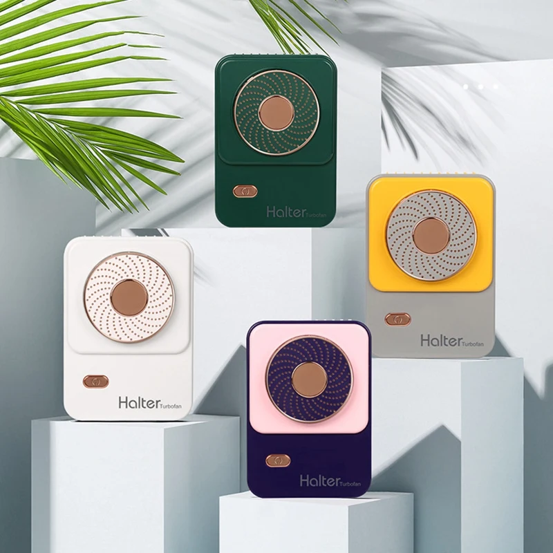 

Portable Hanging Neck Fan USB Mini Electric Cooling Fan Hanging Waist Air Cooler Lazy Fan for Outdoor Home Office