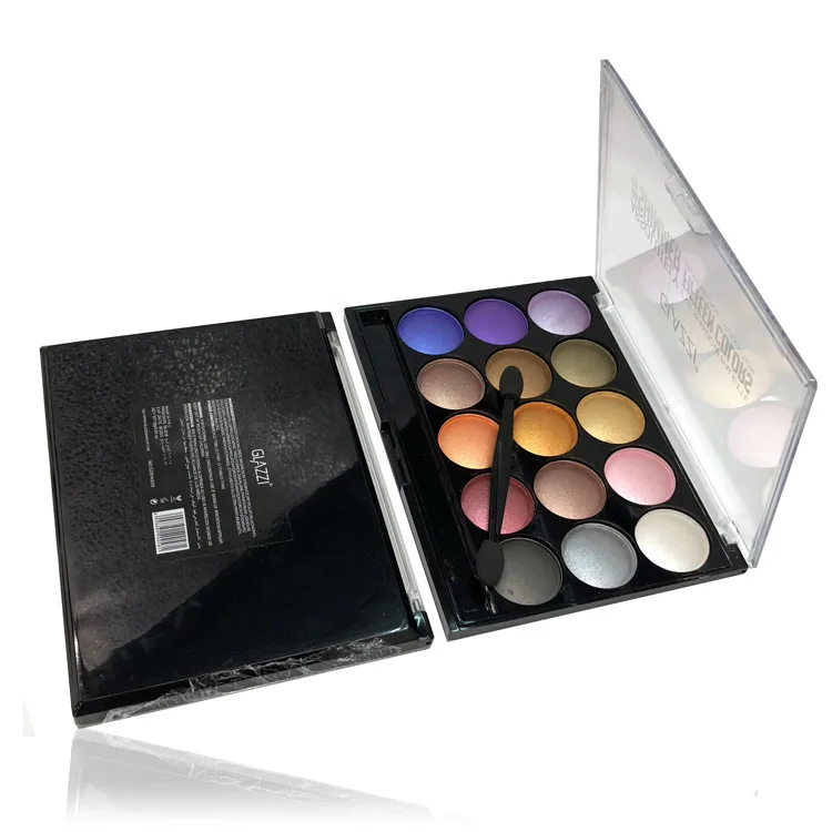 

15 Colors Eyeshadow Palette Beauty Glazed Glitter Eye Shadows Long Lasting Pigment Transparent Women's Make Up Cosmetics
