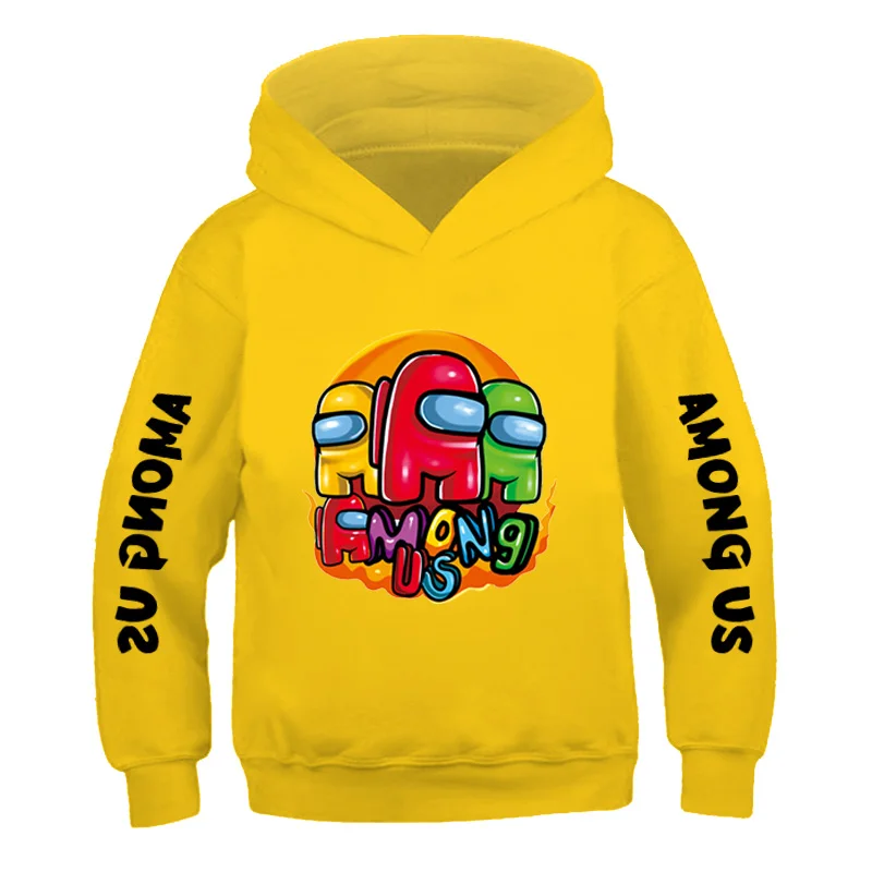 

2020 Among Us Hoodie Kids Size Boys&Girls Long Sleeve Hooded Sweatshirts Children's Hoodies Street Style Games Harajuku Clothes