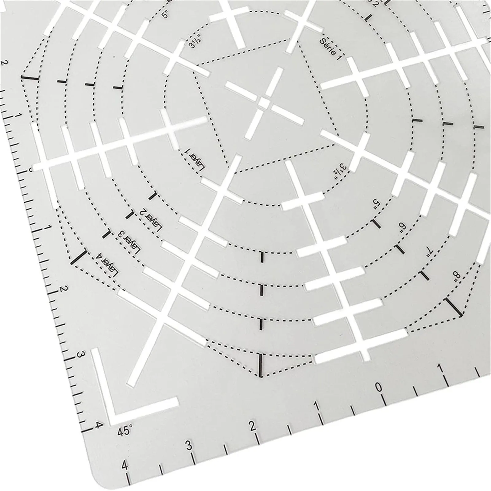 1 шт. линейка для шитья складной трафарет с изображением звезды многоцелевой чаши