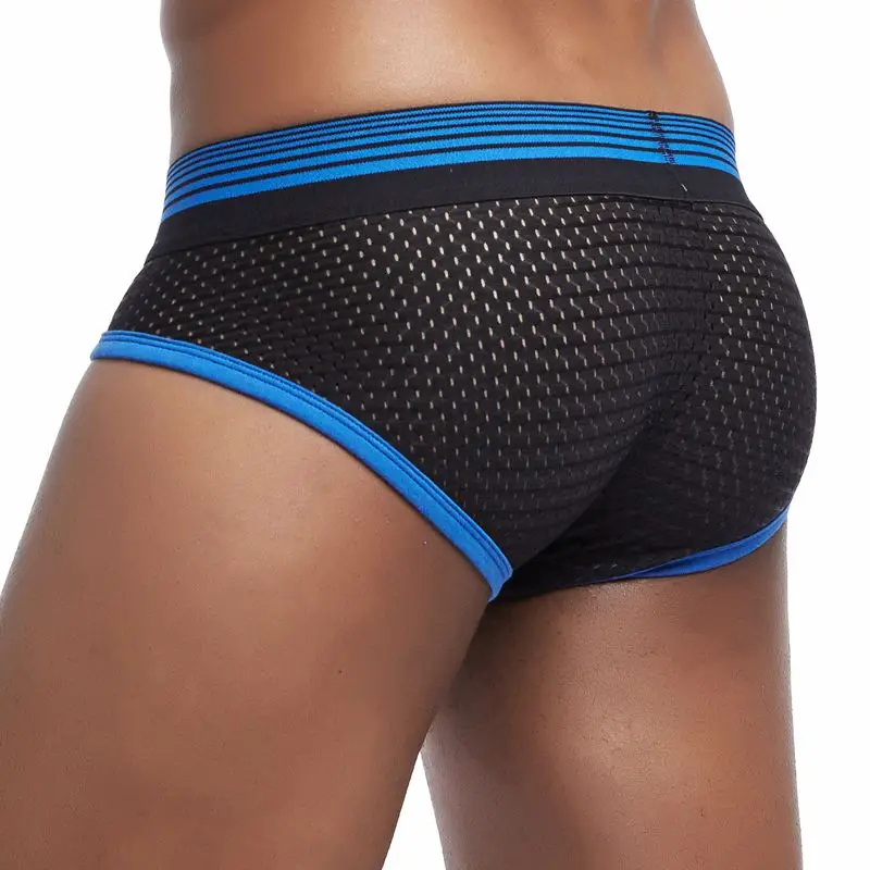 Нижнее белье jockmail мужское Сетчатое трусы брифы с большим пенисом бандаж для геев