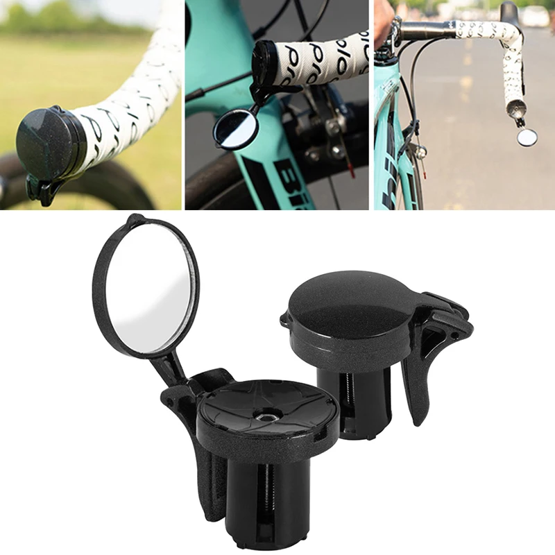 

Bicycle Rearview Mirror Adjustable 360 Degree Rotating Mountain Bike Handlebar Plug Rear View Mirror Reflector Bike Accessories