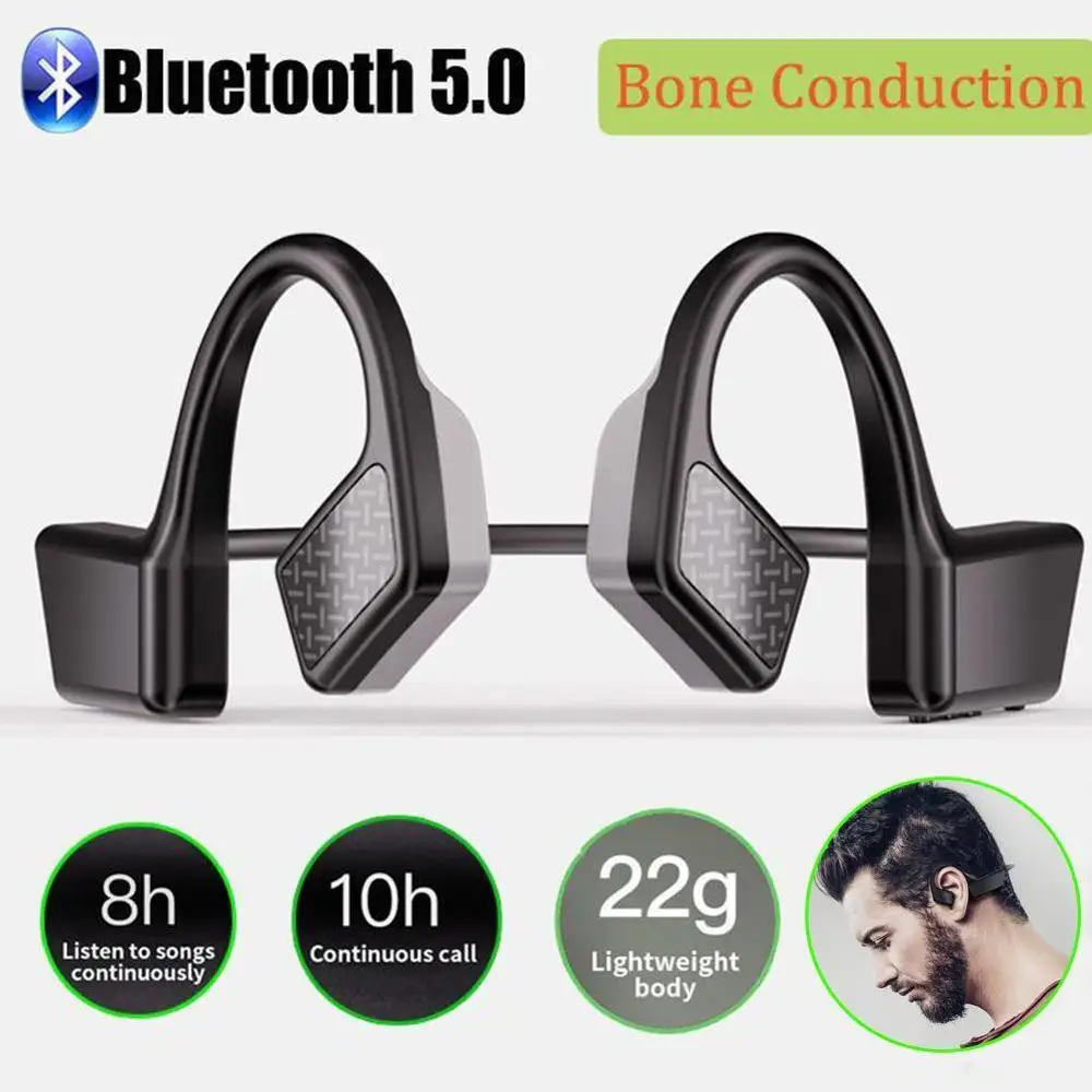 Горячая Распродажа наушники с костной проводимостью Bluetooth 5 0 совместимые