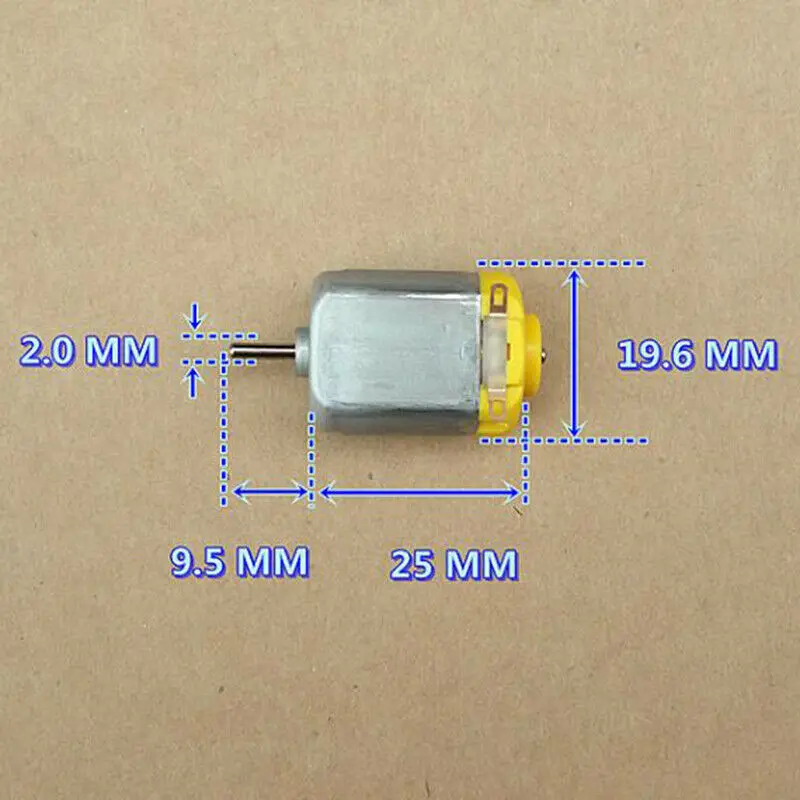 Стандартный мотор микро мини 130 двигатель постоянного тока 6V 12V 13300 об/мин