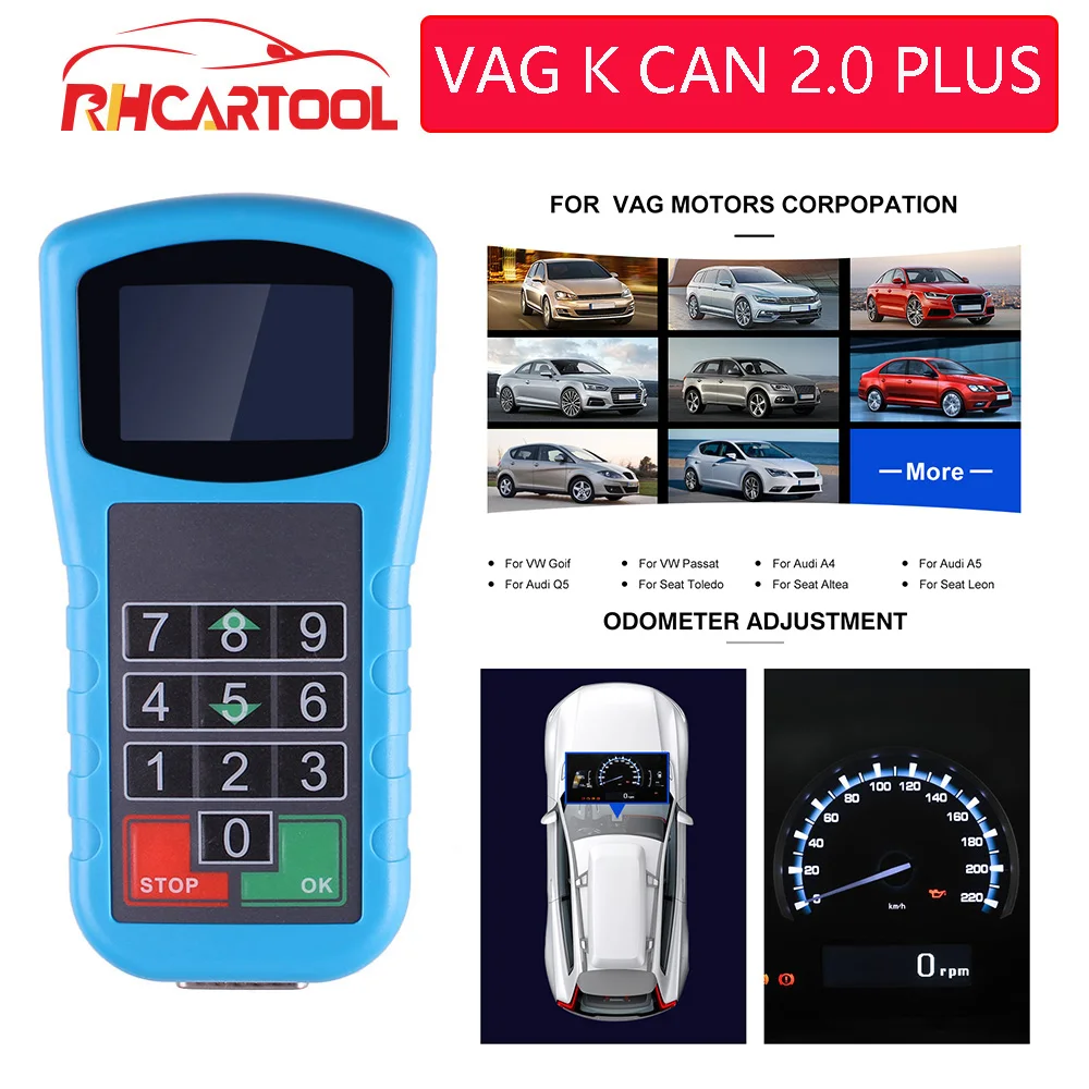Автомобильный диагностический инструмент OBD2 супер для vag k can 2 0 4 8 1 vw коррекции