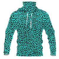 cjlm leopard print 3d digital printing hoodie mens oversized new mask pullover top blue spotted long sleeve winter dropship 5xl