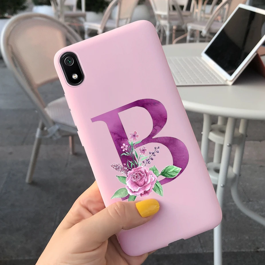 Милый чехол с надписью для Xiaomi Redmi 7A мягкие силиконовые чехлы телефонов 7 A задняя