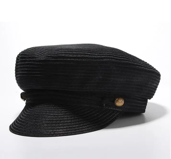 Шляпа женская Соломенная плетеная Панама с плоским верхом Стильная кепка в стиле