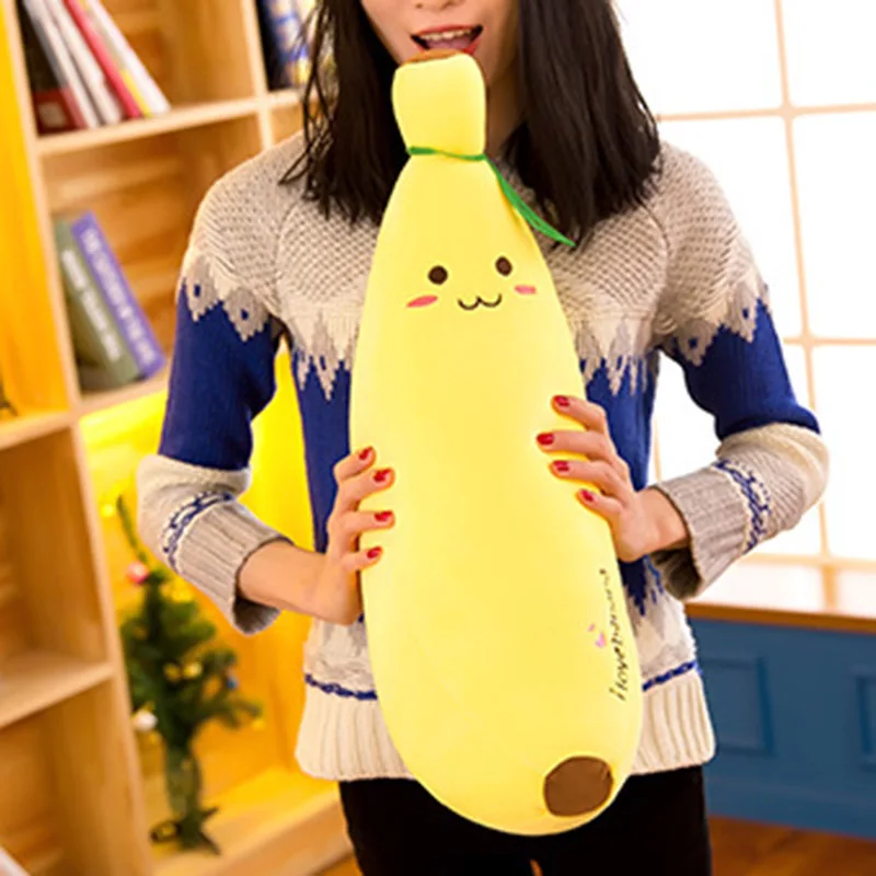 Плюшевые игрушки Подушка банан длинная подушка Спящая кукла милые плюшевые