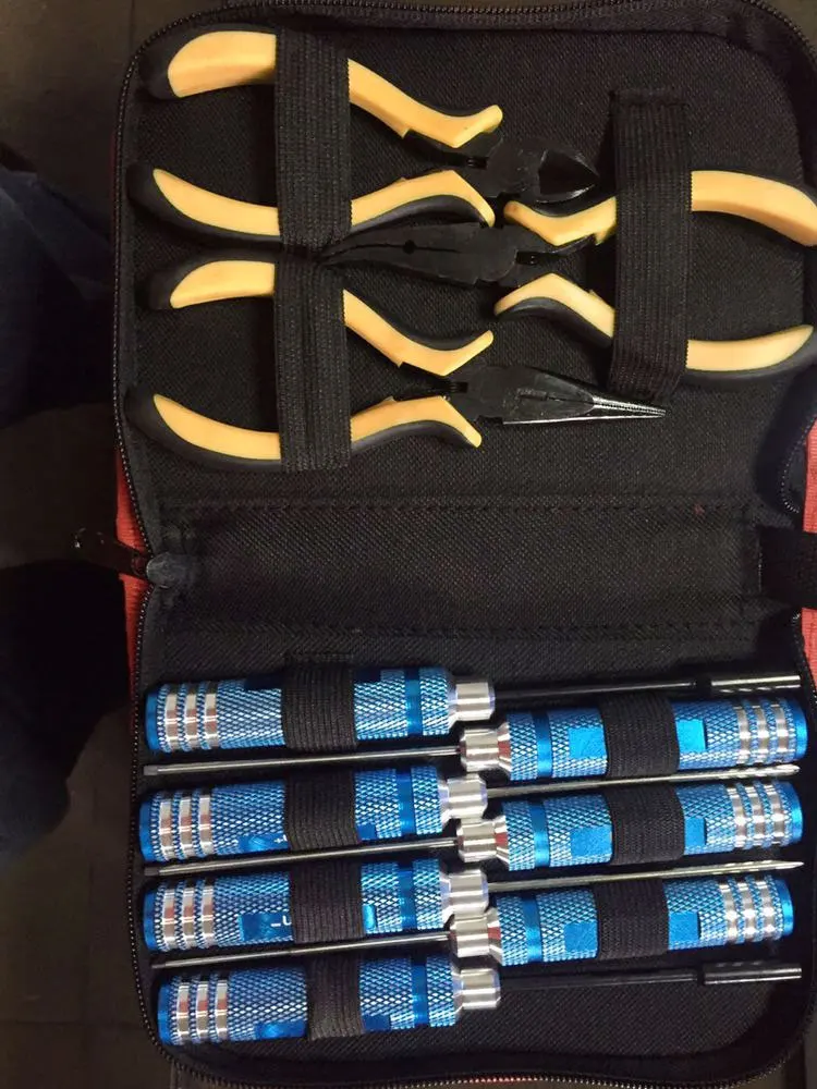 

10pcs/Set Ball Link 10 In 1 RC Helicopter Screwdriver Pliers Hex Hand Repair Tools Kits(1set) Helicopter Model Repair Set