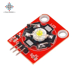 diymore 3W High Power LED Module Blue/Green/Purple/R ed/White/Yellow  LED with PCB Chassis for Arduino STM32 AVR