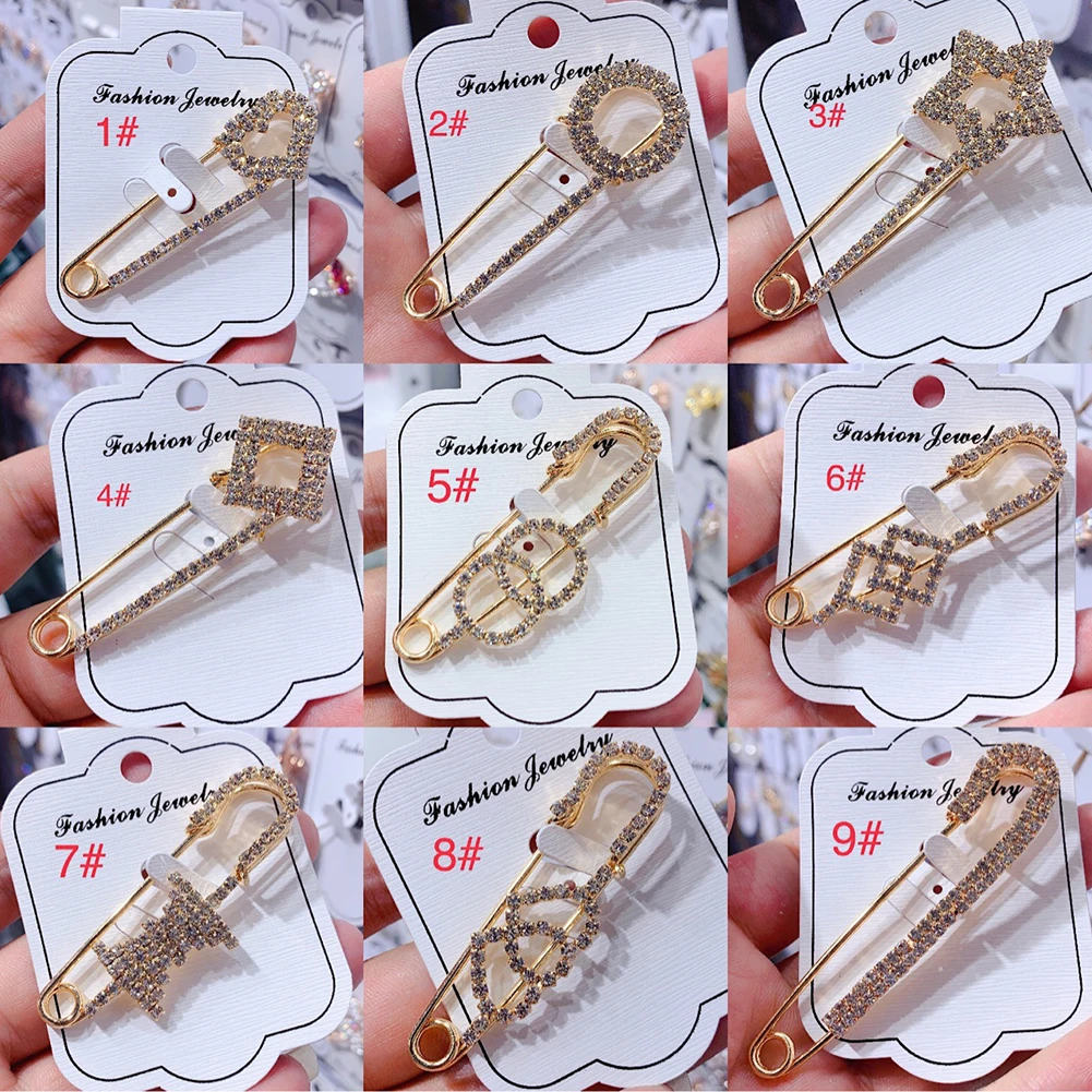 

10 Styles Big Beads Simulated Pearl Brooch Pin Dress Rhinestone Decoration Buckle Pin Jewelry Brooches For Men Women