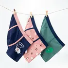 Женское нижнее белье для детей, полосатые мягкие хлопковые трусики, нижнее белье с рисунком, подростковые полосатые трусики