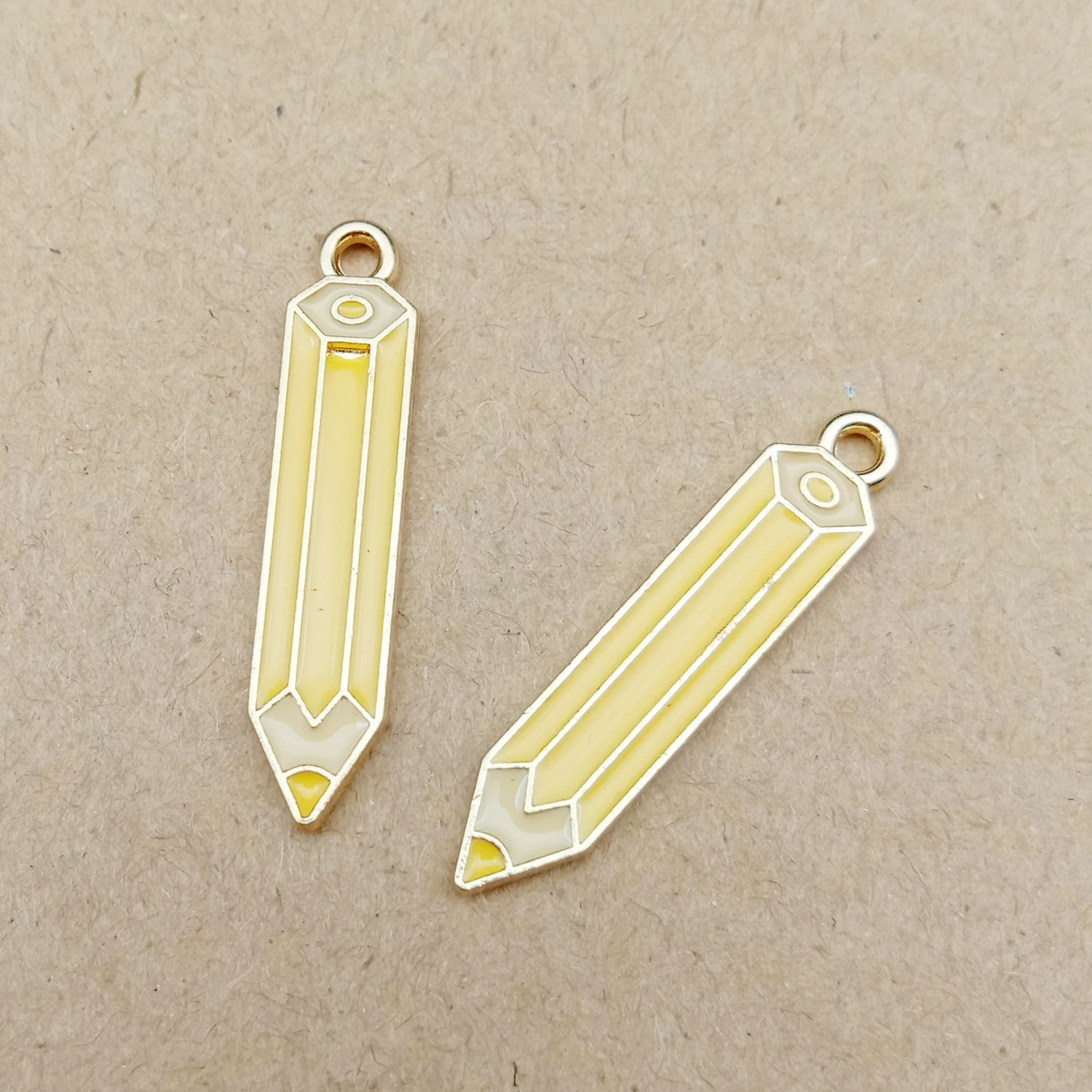 10 шт 5x27 мм Эмаль Карандаш Шарм для изготовления ювелирных изделий Модные серьги