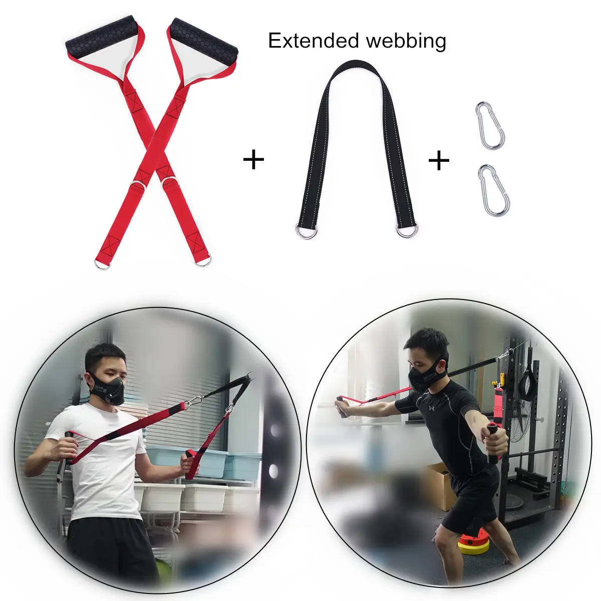 Ролик DIY Кабель Машина Системы с многофункциональная ручка тренажер для