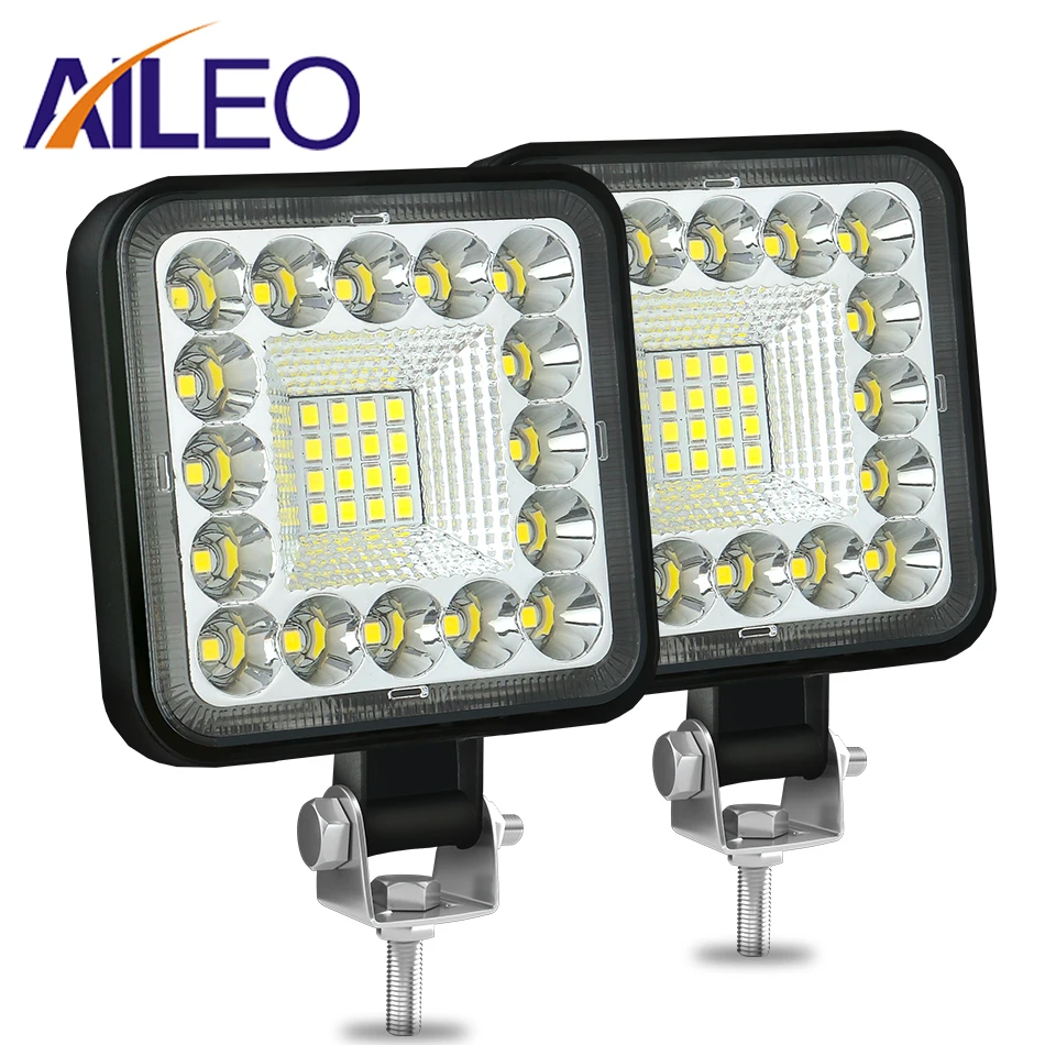 

New LED Work Light 96W 12V 24V Offroad Truck Driving Square Combo Spotlight Light Bar SUV 4WD ATV Motorcycle 4X4 Tractor Trailer