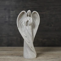 mgt european guardian angel sculpture decoration living room study creative statue crafts retro home accessories prayer angel