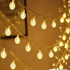 СВЕТОДИОДНЫЕ гирлянды Фея Гипсофила в виде шара пузыря лампы праздничное освещение гирлянда 220V110V Крытый расти для Новогоднее украшение для свадьбы