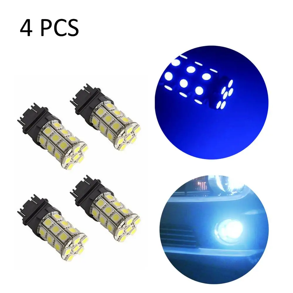 4 шт. T25 супер яркий 5050 SMD Синий светодиодный резервный автомобильный светильник s