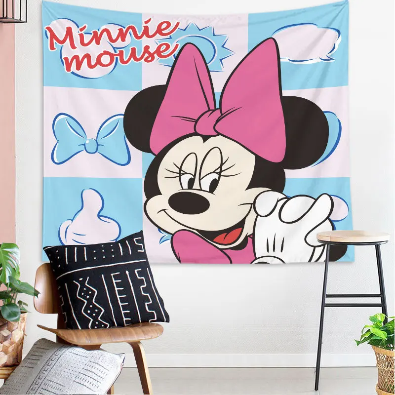 Настенный Гобелен Disney minnie Mickey подвесной гобелен с животными полиэфирная ткань