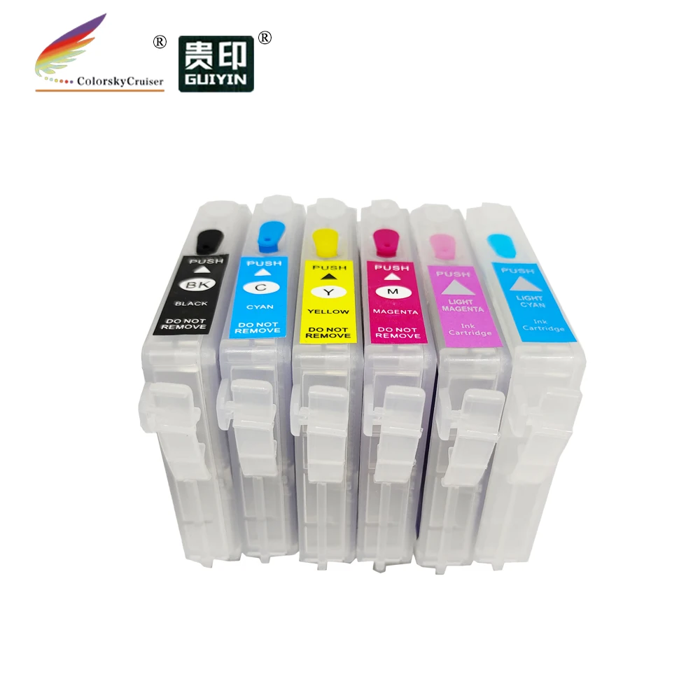 (RCE-IC6CL32) многоразовый Заправляемый чернильный картридж для Epson IC6CL32 ICBK32 PM-930C PM-940C