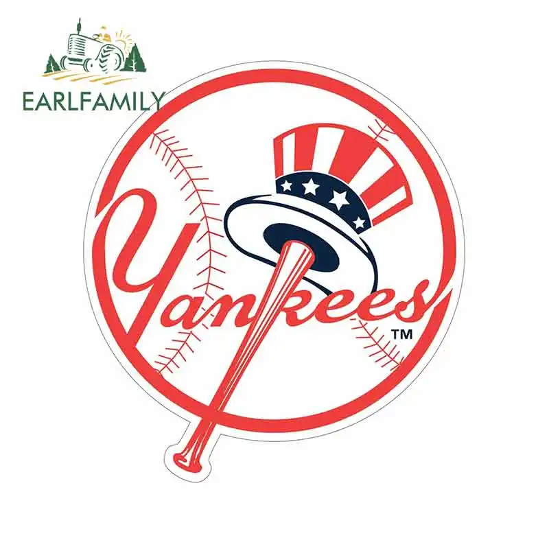 EARLFAMILY 13 см x 11 6 для New York Yankees тонкая наклейка водонепроницаемые забавные граффити
