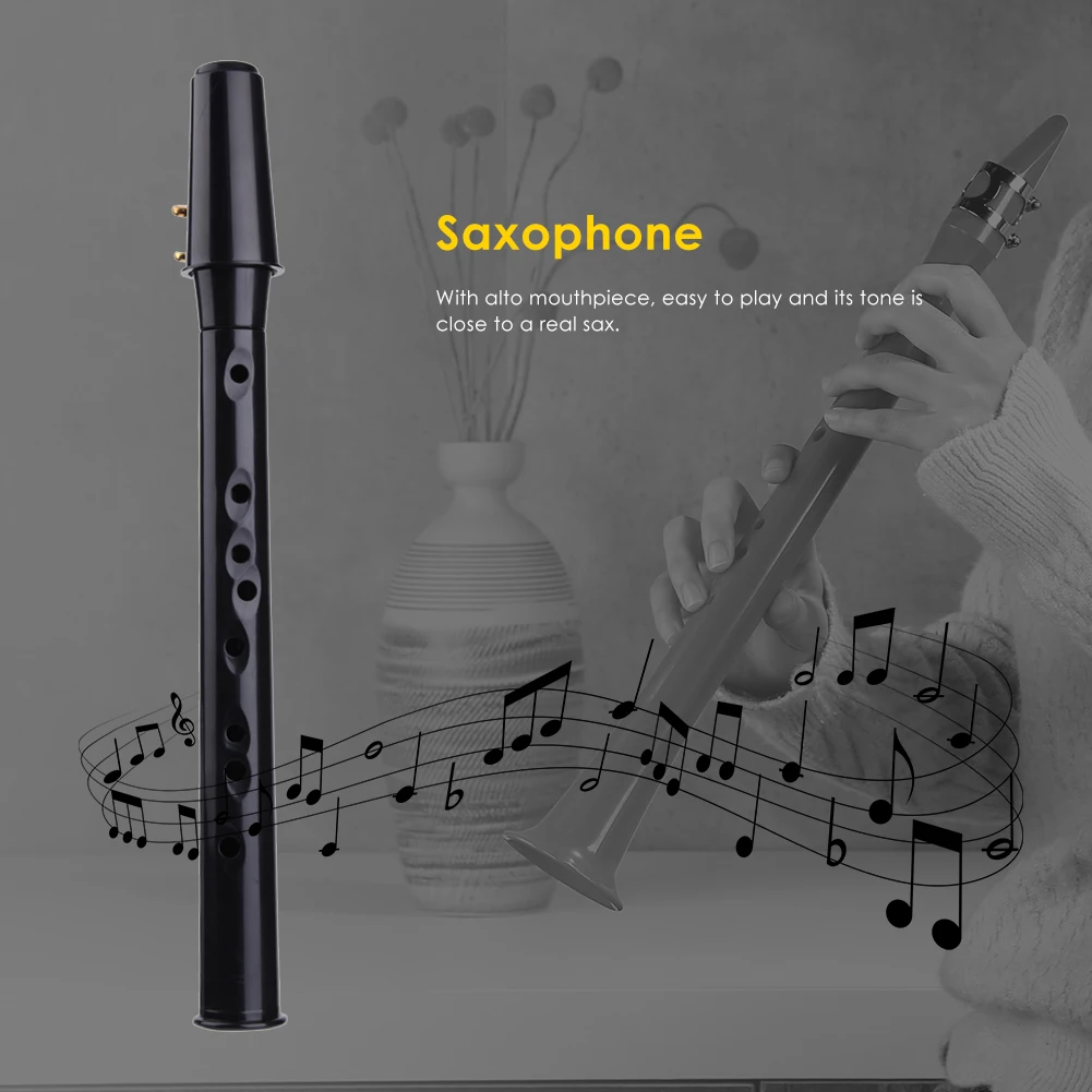 

8-Hole Mini Pocket Saxophone with Alto Mouthpiece Ligature Reeds Cleaning Cloth
