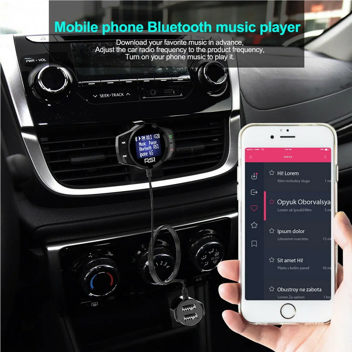 USB автомобильный комплект lcd SD FM передатчик MP3-плеер магнит громкой связи беспроводной Bluetooth