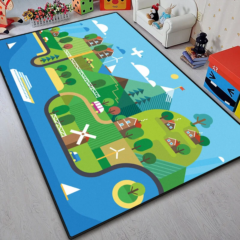 Детские игрушки детские дорожные игровые коврики бархатные ковры с кристаллами