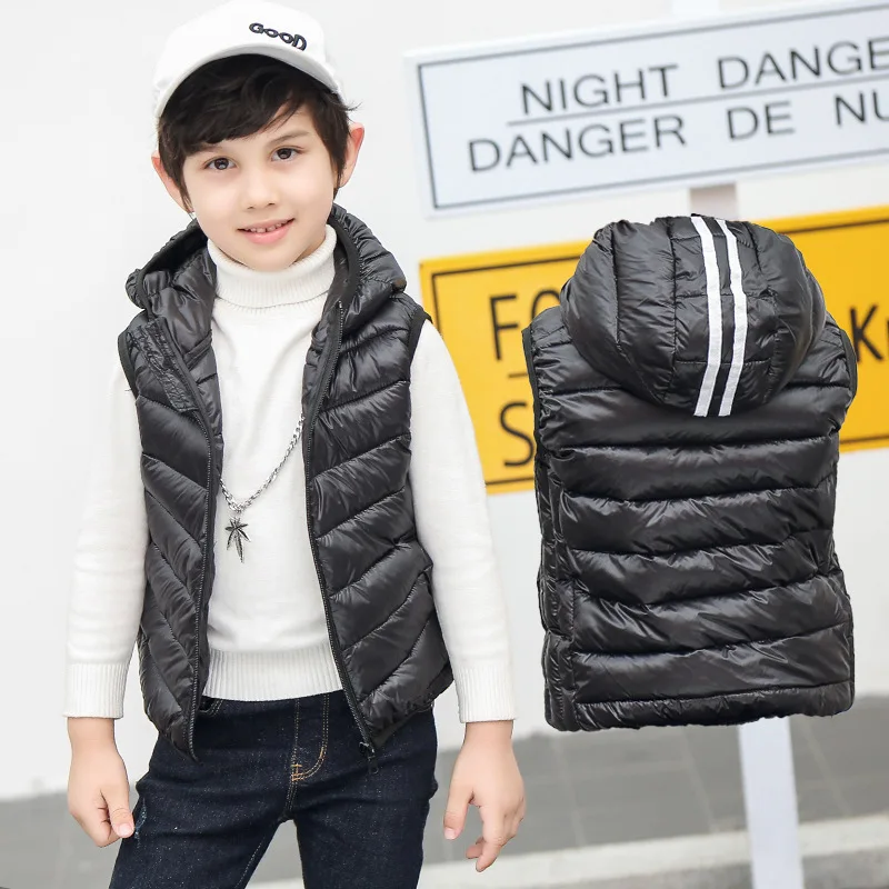 Новинка 2019 года зимняя одежда для детей Детский пуховый жилет светильник куртка