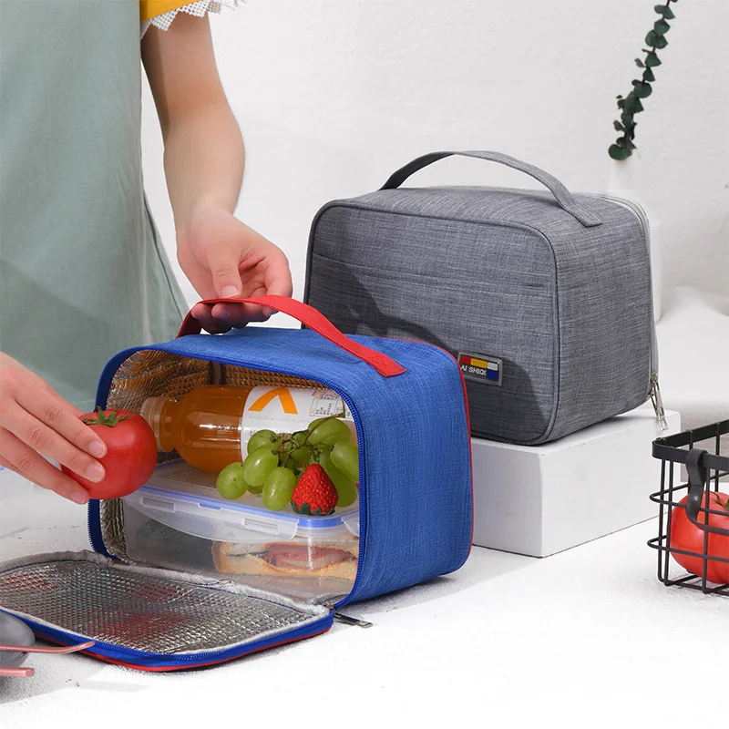 

Multifunction Lunch Bag Portable Children School Bring Meal Thermal Handbag Woman Personalise Food Insulated Pouch Accessories
