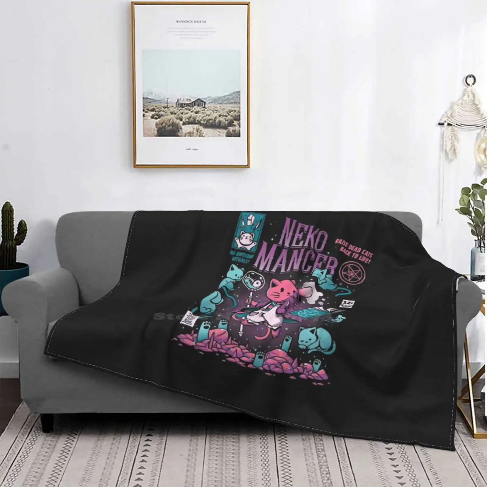 

Neko-manta suave para decoración del hogar, manta de todos los tamaños, ropa de cama, Alchemist, animales