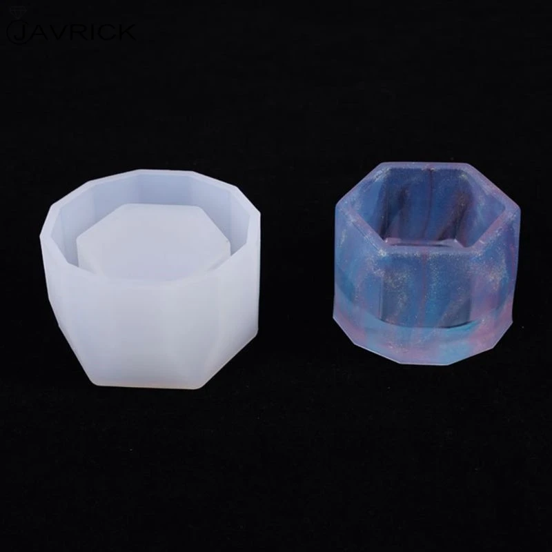 

Crystal Epoxy Resin Mold Hexagon Cup Casting Silicone Mould Craft Making Tool