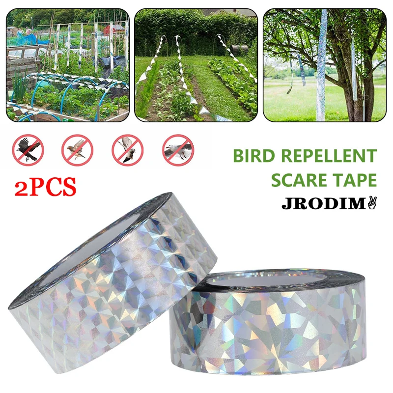 Светоотражающая лента для отпугивания птиц 50/80 м 2 4 см | Дом и сад