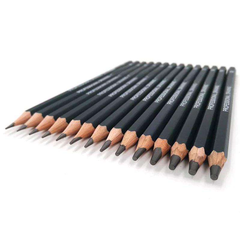 

Профессиональные карандаши для рисования 14 шт./компл. набор карандашей для рисования скетчей HB 2B 6H 4H 2H 3B 4B 5B 6B 10B 12B 1B канцелярские принадлежно...