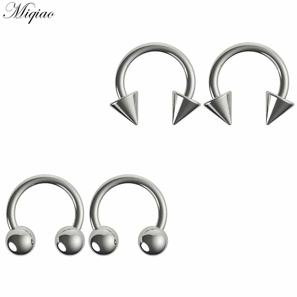 

Miqiao 1pcs New Product Personality C-type Titanium Alloy Multifunctional Nose Ring Earrings Breast Ring Body Piercing Jewelry