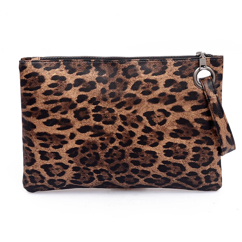 Bokinslon Clutch Bag Fashion Women 2020 Leopard Print Temperament Retro Casual Female | Багаж и сумки