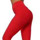 Женские лосины для фитнеса и Красный Сексуальная Спортивная одежда женские повседневные брюки с высокой талией Твердые Цвет бег Леггинсы Штаны размера плюс