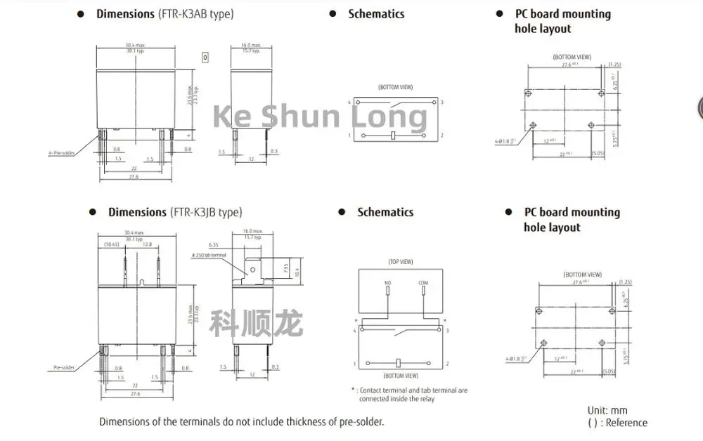 (5 шт./лот) оригинальное новое искусственное реле мощности модель K3JB012W JRJB024W 4
