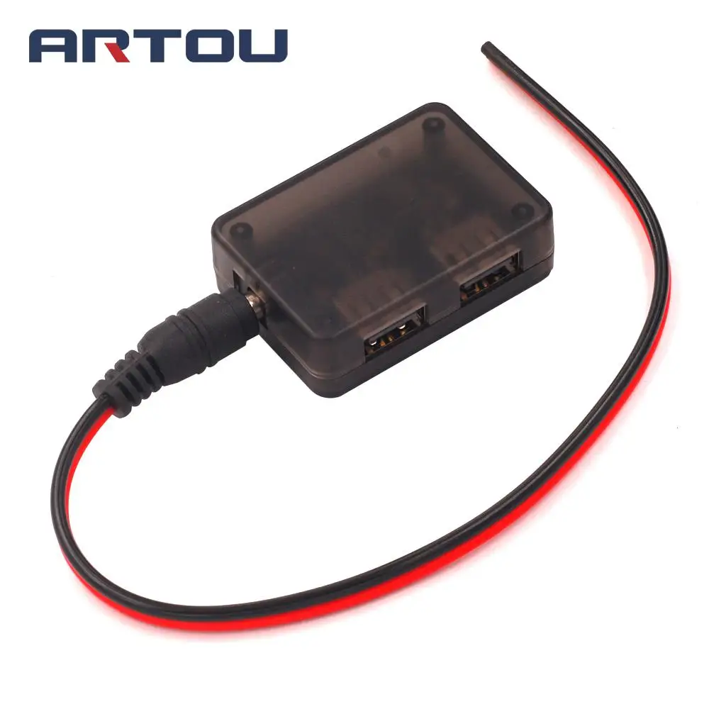 Понижающий модуль постоянного тока 9 в 12 В до 5 В 4A с двойным usb-зарядным устройством, совместимым с Apple Android Phone с чехлом