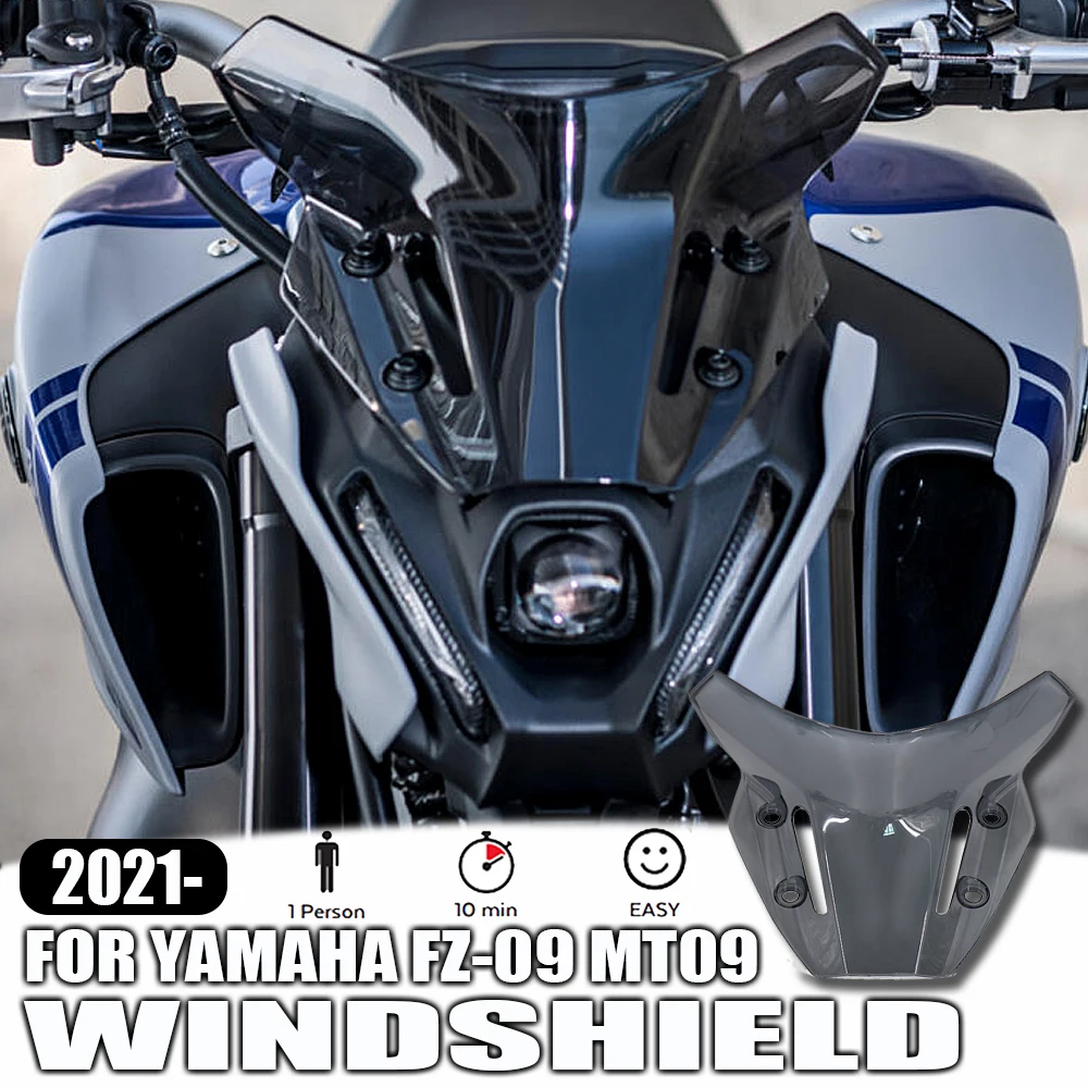 For Yamaha MT-09 MT 09 mt09 2021 2022 MT09 New Motorcycle Accessories Windshield Windscreen Deflector Fairing