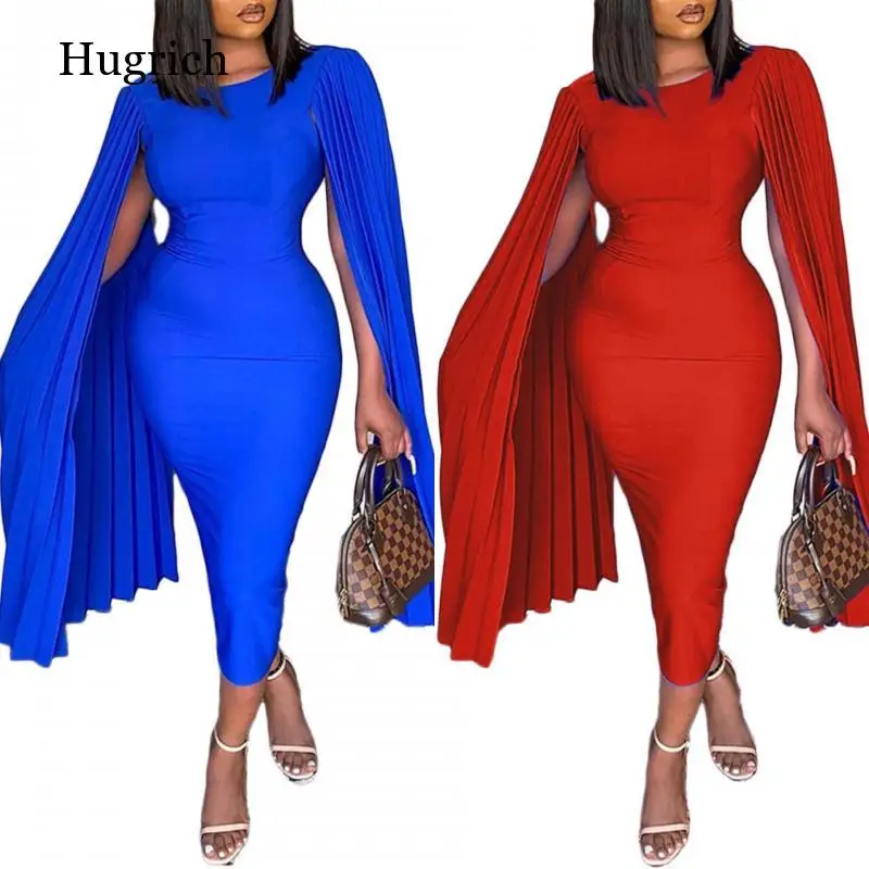 

2021 plus size women's clothing dress sexy fashion slim cloak casual party dress skirt plus size women's clothes one-piece dress