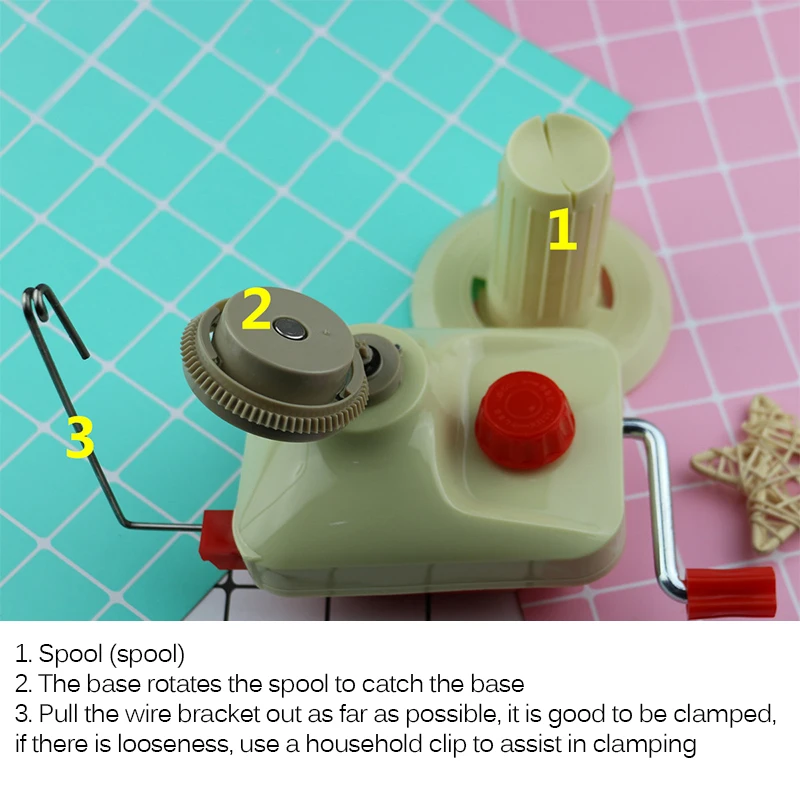 Swift Yarn Fiber String Ball Wool Winder Holder For Household Hand Operated Cable Needle Winding Machine In Box | Дом и сад