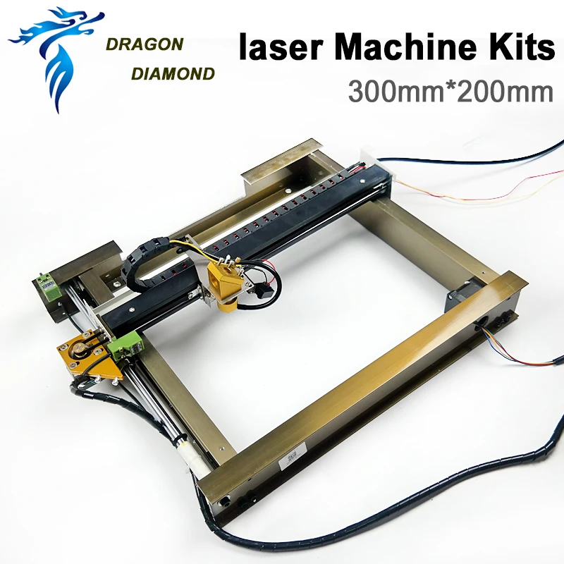 Комплектующие полный комплект 200*300 мм для Co2 лазерного гравера Мини DIY машина