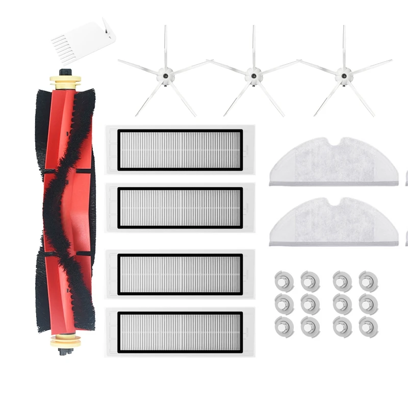 

23Pcs Washable HEPA Filter Main Brushes Side Brushes Mop Parts for Xiaomi Roborock S5 Max S6 Vacuum Cleaner Accessories